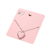 Pink Heart Locket Necklace with Chain-super cute!