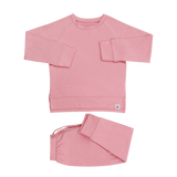 Pink Peony Crew Neck Jogger Set