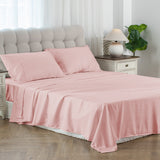 Kasentex Lightweight Sheet Set Full/Queen/King - Breathable Deep Pocket Bed Sheets with Pillowcases