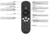 Pioneer XClass Xumo CP-RC1NA-23 TV Remote Control with VOICE - 764F0000100