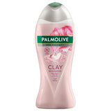 Palmolive Spa Therapy Clay & Rose Oil Body Wash: Rejuvenate & Detoxify | Natural, Gentle Cleanser (500ml / 16.9 oz)