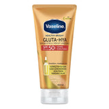 Vaseline Gluta-Hya SPF 50 Sunscreen Body Lotion: UVA/UVB Protection, Hydrating Hyaluronic Acid, Reduces Sunspots, Non-Greasy Formula