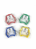 Plastic Half Moon Tambourine with 4 Bells – Handheld Rhythm Toy | Assorted Colors
