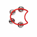 Plastic Half Moon Tambourine with 4 Bells – Handheld Rhythm Toy | Assorted Colors