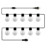 Plug-in Globe String Light Warm White Fairy Light Bulbs