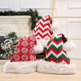 Plush Knitted Christmas Hat