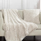 Plush Throw Blanket and Pillow Set