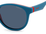 Polaroid Kids PLD 8048/S Blue Sunglasses for Ages 7-10