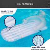 Pool Float for Adults Inflatable Lounge Chair Recliner for Swimming/Tanning