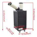 Portable 5L 220V 1.1KW Commercial Spot Cooler Tank With Wheels (SAK12761)