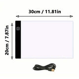 Portable A4 LED Copy Board Light Tracing Pad