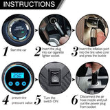 Portable Air Compressor Pump Tire Inflator