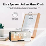 Portable Bluetooth Speaker Mirror Alarm Clock