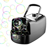 Portable Bubble Blowing Machine  with 2 Speeds Handle 3000-4000 Bubbles Per Minute Plug-In Battery Powered