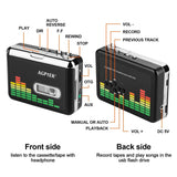 Portable Cassette Audio Music Player Tape-To-MP3 Converter Cassette Recorder