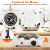 Portable Coil Heating Hot Plate Stove Countertop