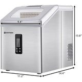 Portable Countertop Clear Ice Maker Stainless Steel Ice Maker