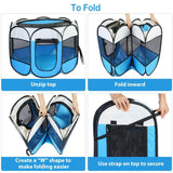 Portable Foldable Pet Playpen For Dogs Cats Other Pets