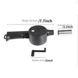 Portable Hand-Operated Blower for BBQ, Camping, and Fire Making