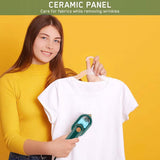 Portable Handheld Steam Iron - Non-Stick Ceramic Soleplate