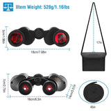 Portable HD Binoculars with Shoulder Strap Bag