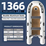 Portable Inflatable Dinghy Boat Kit With Accessories (SAK93784)