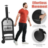 Portable Outdoor Wood Fired Pizza Oven W/ Pizza Stone & Waterproof Cover (SAK82635)