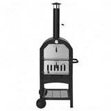 Portable Outdoor Wood Fired Pizza Oven W/ Pizza Stone & Waterproof Cover (SAK82635)