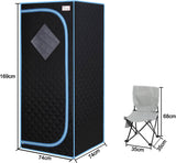 Portable Sauna Tent with Heating Foot Pad and Portable Chair