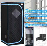 Portable Sauna Tent with Heating Foot Pad and Portable Chair