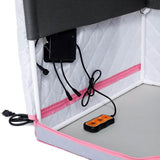 Portable Sauna Tent with Heating Foot Pad and Portable Chair