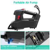 Portable Tire Inflator 120 PSI Maximum 90W Powered Tire Pump with Digital Display LED