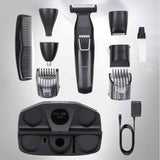 Povos Cordless 5-in-1 Beard Trimmer Body Groomer Style and Detail Kit