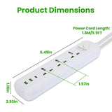 Power Strip with 5.9ft Extension