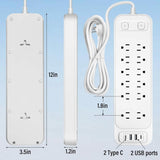 Power Strip with Surge Protector Extension Cord