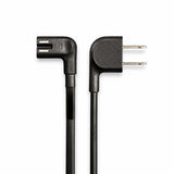 Substitute for Samsung 3903-001188 AC Power Cable | 5 ft - C7 Elbow Figure 8 to Elbow 2-Prong | Non-Polarized – [3903-001117 Black]