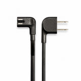 Samsung 3903-001117 AC Power Cable | Elbow C7 figure-8 to Elbow 2-Prong Male Connector | Non-Polarized – 3903001117 5 Foot