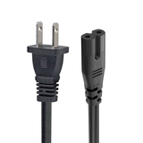 TCL TV 6-Foot AC Power Cord with C7 - Figure-8 female Connector | Google TV's | Roku TV's - G0703-000258