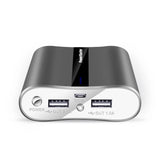 Powermaster 12000mAh Portable Charger with Dual USB Ports 3.1A Output