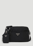 Prada Women Re-Nylon And Saffiano Leather Shoulder Bag