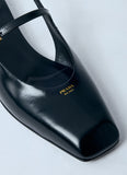 Prada Women Leather Slingback Ballerina Pumps