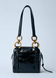 Prada Women Mini Dangle Leather Handbag