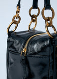 Prada Women Mini Dangle Leather Handbag