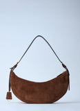 Prada Women Small Suede Shoulder Bag
