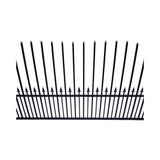 [12-18FT] Heavy-Duty Prague-Style Powder-Coated Galvanized Steel Dual Swing Driveway Gate (SAK48530)
