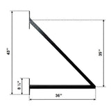 [12-18FT] Heavy-Duty Prague-Style Premium Steel Sliding Driveway Gate (SAK71492)