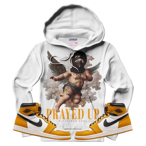 Prayed Up (Air Jordan 1 Retro High OG 'Yellow Ochre) Hoodie