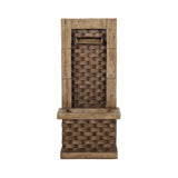 Premium 35 Inch Hand-Crafted Weather-Resistant Waterfall Fountain With LED Lights (SAK86757)