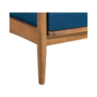 Premium 4-Piece Wooden Outdoor Patio Conversation Seating Set With Cushions (SAK31469)