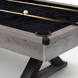 Premium 7FT Wood Billiards Pool Snooker Table Game Set With X-Shaped Legs (SAK32091)